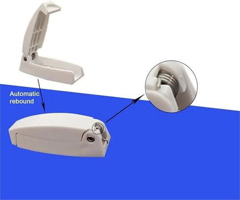 مزلاج حامل باب الصيد للمنزل المتنقل قافلة شاحنة فان السفر الأمتعة Rv اكسسوارات الأبيض ABS السيارات التصميم 1 قطعة in Kuwait