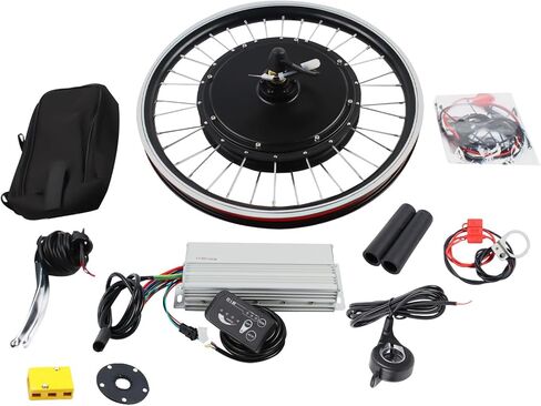 1000W 48V Electric Bike Conversion Kit with LED Display,20"Front Wheel Hub Waterproof Electric Bicycle Hub Motor Conversion Powerful Motor E-Bike Conversion Kit,PAS System&Controller&Thumb Throttle in Kuwait