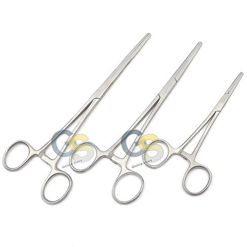 Ultimate 3 Pcs Fishing Set 5" 6.25" & 7" Straight Hemostat Forceps Locking Clamps, Stainless Steel Fly Fishing Pliers by G.S Online Store in Saudi Arabia
