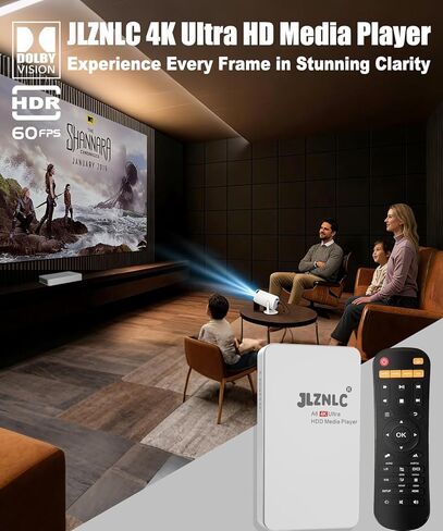 مشغل وسائط بدقة 4K Ultra HD وحاوية محرك أقراص ثابتة 2 في 1 | التشغيل التلقائي والاستئناف | يدعم USB، MicroSD، 2.5 بوصة/3.5 بوصة SATA HDD | تشغيل H.265، H.264، MP4، MKV للافتات الرقمية والفيديو المنزلي in Kuwait