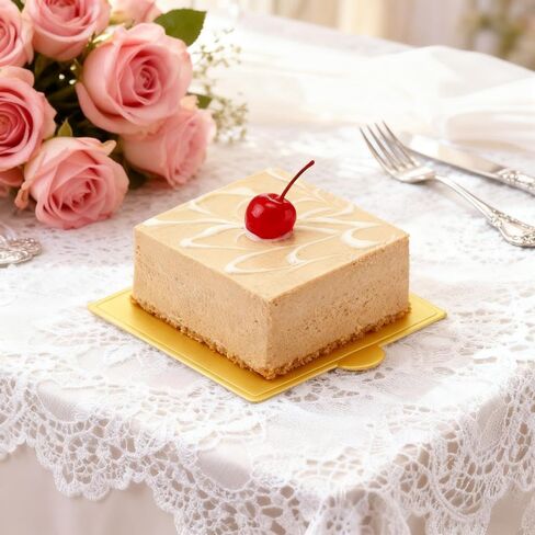 100 Pcs Mini Cake Boards 3 inch Gold Square Base Paper Cupcake Dessert Plates for Wedding Birthday Party Baby Shower in Saudi Arabia