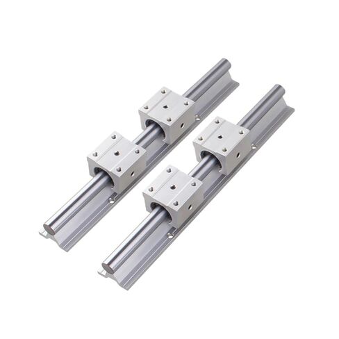 2 قضبان توجيه خطية R12 + 4 مبيتات محمل R12UU لأعمدة الدعم الكاملة (600 مم) in Kuwait