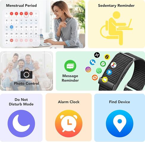 أجهزة تتبع اللياقة البدنية للأنشطة الصحية، سوار ذكي يمكن ارتداؤه لعام 2025، أكثر من 120 وضعًا رياضيًا، سوار ذكي، معدل ضربات القلب المستمر طوال اليوم، ضغط الدم، الضغط ومعدل ضربات القلب، جهاز تتبع النوم على مدار 24 ساعة مع تطبيق مجاني in Kuwait