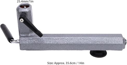 Wood Lathe Tool Rest Holder Base 14in, Steel Lathe Tool Rest Base 1in Hole Diameter, Woodworking Turning Mini Lathe with Fine Workmanship, for Durability in Saudi Arabia