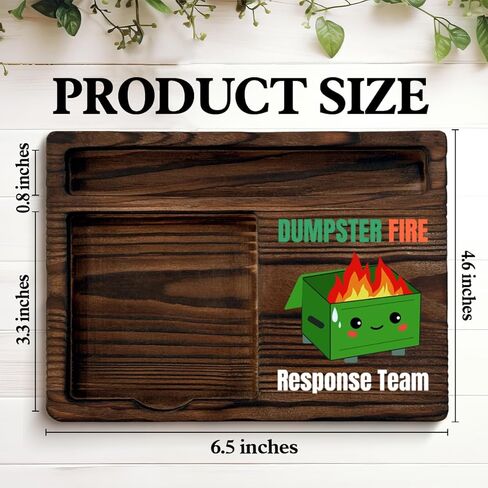 Dumpster Fire Sticky Note Holder Funny Gag Office Gifts for Boss Coworkers Employee Teammates, Dumpster Fire Response Team Post It Note Dispenser for Office Cubicle Desk Decor in Kuwait