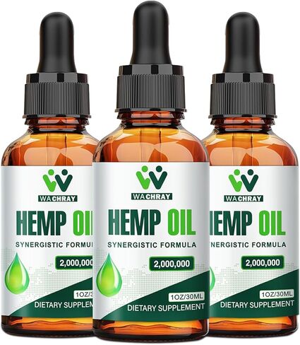 (3 عبوات) قطرات زيت القنب نباتية عالية الفعالية، وغير معدلة وراثيًا in Kuwait