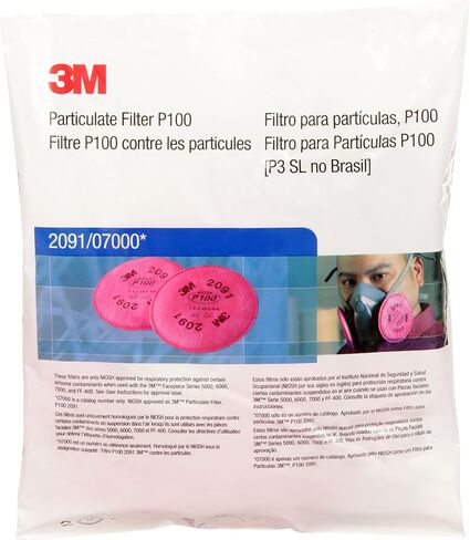 3M 2091 P100 مرشح الجسيمات، 3 أزواج in Saudi Arabia