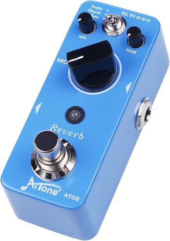 AITONE جيتار ريفيرب دواسة ميني رقمية ذات تأثير معدني مع 3 أوضاع لوحة الكنيسة ستوديو 32 بت صوت تجاوز حقيقي للجيتار الكهربائي (AT-02) in Kuwait