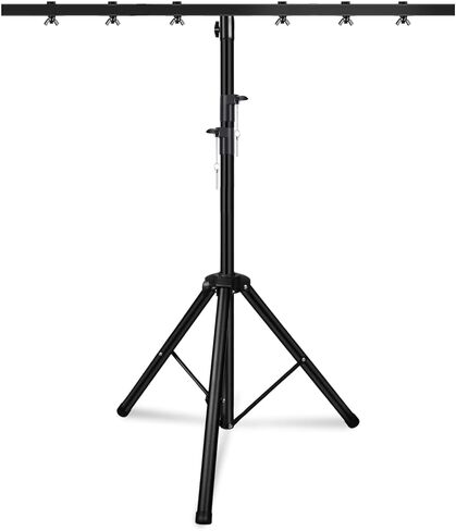 5 أساسيات DJ Light Stand نظام تروس إضاءة المسرح ارتفاع قابل للتعديل من 39 إلى 100 بوصة حامل T بار للخدمة الشاقة محمول لرحلة الإضاءة الطويلة in Saudi Arabia
