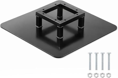 Tandefio 20" x 20" Truss Base Plate for Stage Lighting, Heavy Duty Steel Base for Box Truss F34/F32 Compatible with Bolts, Black in Saudi Arabia