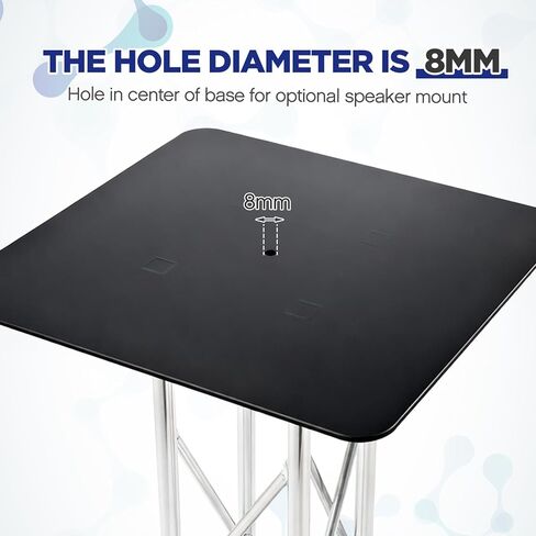 Tandefio 20" x 20" Truss Base Plate for Stage Lighting, Heavy Duty Steel Base for Box Truss F34/F32 Compatible with Bolts, Black in Saudi Arabia