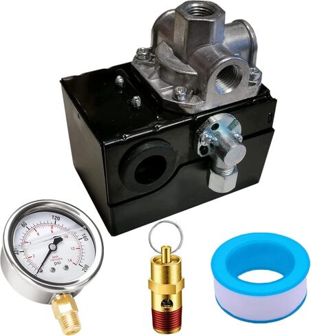 034-0137 مفتاح ضغط لكولمان BL6506016 95/125 رطل لكل بوصة مربعة مع مقياس ضغط 200 رطل لكل بوصة مربعة in Saudi Arabia