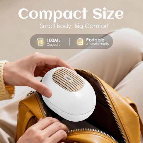 Soulorigin 100ml Mini Essential Oil Diffuser, Portable Aromatherapy Diffuser with Warm Light, One-Button Control, Auto Shut-Off, Quiet Ultrasonic Mist for Home, Travel, Yoga, Meditation (White) in Saudi Arabia