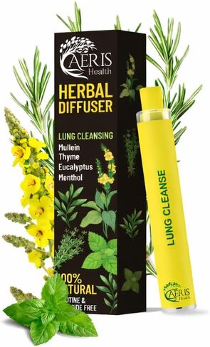 قلم نشر الروائح العلاجية بالأعشاب من مولين – جهاز العلاج العطري النباتي | مزيج طبيعي مع المولين والزعتر والأوكالبتوس والمنثول | رائحة نظيفة ومنعشة | لا إضافات صناعية in Kuwait