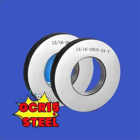 1SET(1*GO+1*NOGO) 2A American Standard Fine Thread Ring Gauge UNC UNF UNS UNEF 9/16 5/8 11/16 3/4 13/16 7/8 15/16 Measure Tools(3I4-14UNS-2A) in Saudi Arabia