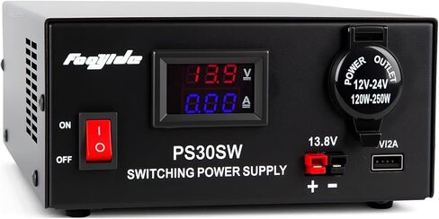 13.8V 30A DC Supply لراديو لحم الخنزير ، مزود طاقة مقاعد البدلاء المنظم مع إزاحة الضوضاء ، AC التناظرية AC إلى محول تبديل العاصمة ، مقبس سد السجائر ، تشغيل CB VHF UHF HAM RADAY in Kuwait