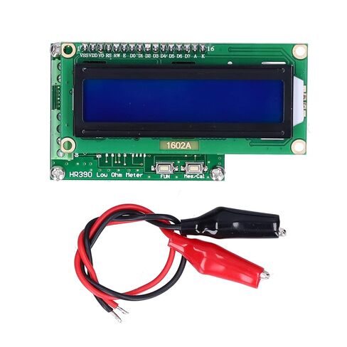 Tyenaza Low Resistance Ohmmeter Milliohm Meter Accurate Capacitance Tester HR390 with Clip in Saudi Arabia