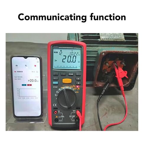 جاروسا UT505A BT جهاز اختبار العزل الرقمي Megohmmeter 1000V مع ناقل البيانات اللاسلكي وإضاءة خلفية LCD للصيانة الكهربائية واختبار الطاقة الصناعية in Saudi Arabia