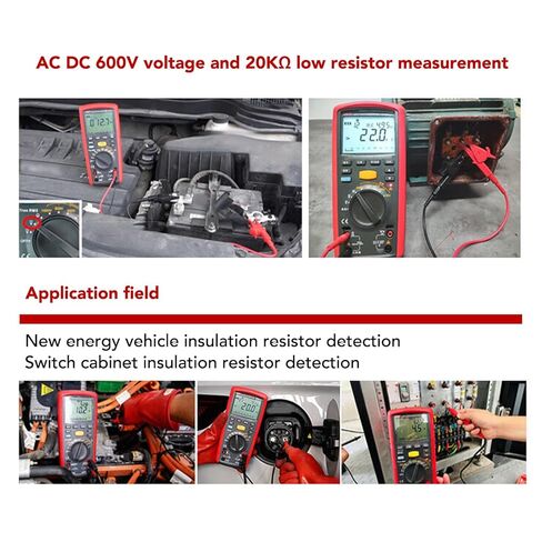 جاروسا UT505A BT جهاز اختبار العزل الرقمي Megohmmeter 1000V مع ناقل البيانات اللاسلكي وإضاءة خلفية LCD للصيانة الكهربائية واختبار الطاقة الصناعية in Saudi Arabia