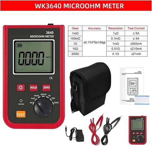 WK3640 Precise Measurements Using The Double-Arm Bridge Method Micro oh Meter in Saudi Arabia