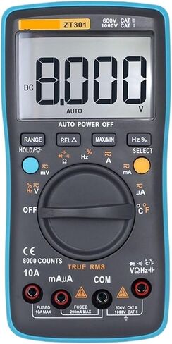 Digital ZT301 302 True-RMS DC/DA Voltmeter Ammeter Resistance Oh Temp Tester(ZT301 and T1101) in Saudi Arabia