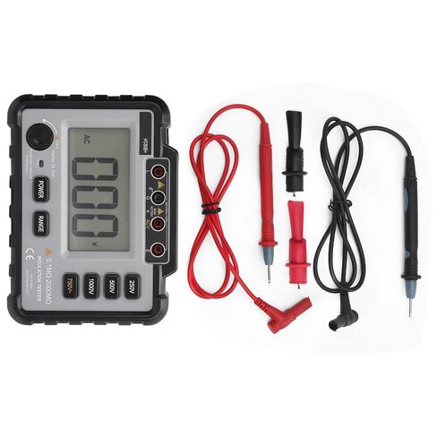 VC60B Digital Megohmmeter, Insulation Te with LCD Back, Handheld Portable Megohmmeter for Motors, Cables, Facilities, 500V Test Vol, Includes Test s and s in Saudi Arabia