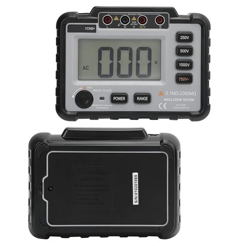 VC60B Digital Megohmmeter, Insulation Te with LCD Back, Handheld Portable Megohmmeter for Motors, Cables, Facilities, 500V Test Vol, Includes Test s and s in Saudi Arabia