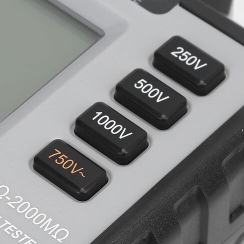 VC60B Digital Megohmmeter, Insulation Te with LCD Back, Handheld Portable Megohmmeter for Motors, Cables, Facilities, 500V Test Vol, Includes Test s and s in Saudi Arabia