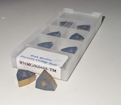 CNC Carbide Inserts WNMG332 Wnmg 060408 for Metal Cutting Steel, Semi-Finishing chipbreaker for Turning Insert, 10 PCS in Saudi Arabia