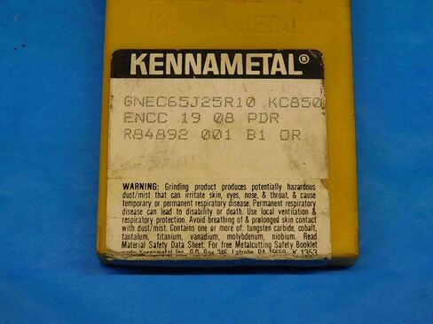 5pcs NEW KENNAMETAL GNEC65J25R10 KC850 TIN Coated Carbide Inserts ENCC 19 08 PDR - BR2254LVR in Saudi Arabia