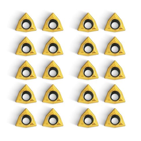 20 قطعة من إدراجات الكربيد، WCMT06T304 (WCMT32.51) مخرطة CNC بديلة من الكربيد لحامل أدوات الخراطة القابلة للفهرسة in Kuwait