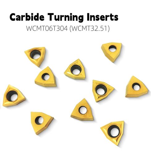 20 قطعة من إدراجات الكربيد، WCMT06T304 (WCMT32.51) مخرطة CNC بديلة من الكربيد لحامل أدوات الخراطة القابلة للفهرسة in Kuwait