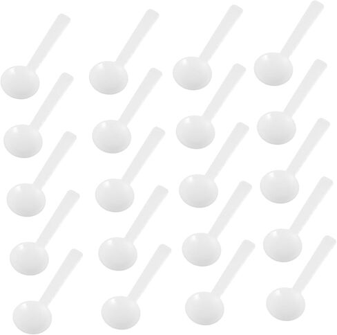 100pcs Plastic Smidgen Powder Measuring Spoons Small Laboratory Scoops for Medicine Cosmetics Cooking Kitchen Use Ergonomic Handle Compact and Easy to Clean in Saudi Arabia