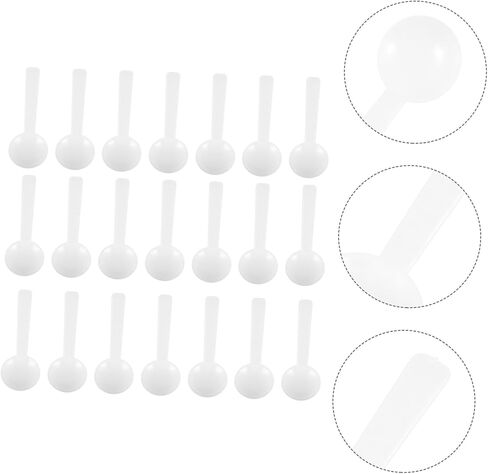 100pcs Plastic Smidgen Powder Measuring Spoons Small Laboratory Scoops for Medicine Cosmetics Cooking Kitchen Use Ergonomic Handle Compact and Easy to Clean in Saudi Arabia