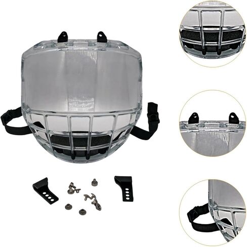 Ice Hockey Helmet Full Visor Ergonomic Direct Replaces Accessories in Saudi Arabia