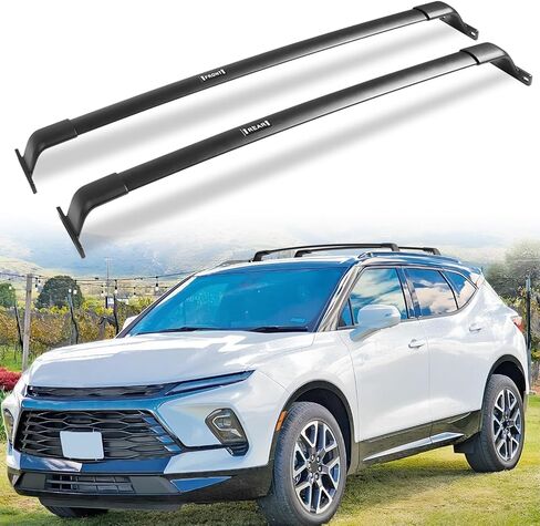 EZREXPM 220lbs Cross Bar Roof Rack Fit for Chevrolet Chevy Blazer 2019-2024 Cargo Carrier Crossbar Rooftop Accessories (with Side Roof Rails) in Kuwait