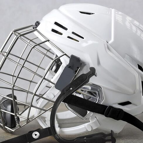 Hockey Helmet Chin Strap Replacement Parts 2pcs Hard Cup Chin Strap with Adjustable Ear Sling Loops for Ice Hockey Protective Gear Repair Kit in Saudi Arabia