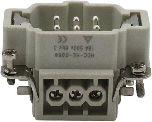 6 موصل عالي التحمل HDC-HE-06 ذكر وأنثى 16A500V (موصل الذكر) in Saudi Arabia