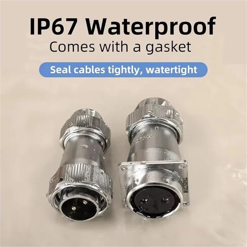 WY24 TE/ZEF Waterpoof IP67 موصل سلك كابل صناعي موصل دائري 2Pin 3Pin 4Pin 9Pin 10Pin 12Pin 19Pin(19Pin، 5 مجموعات) in Kuwait