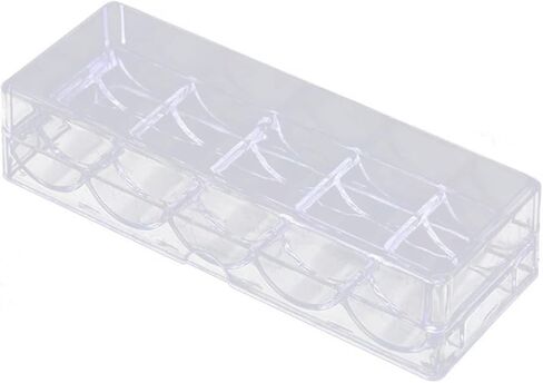 حامل رقائق البوكر من BESPORTBLE لـ 100 شريحة للعب ليلاً والحفلات، صندوق تخزين أكريليك قوي in Kuwait