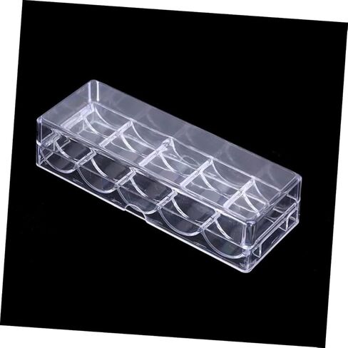 حامل رقائق البوكر من BESPORTBLE لـ 100 شريحة للعب ليلاً والحفلات، صندوق تخزين أكريليك قوي in Kuwait