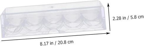 حامل رقائق البوكر من BESPORTBLE لـ 100 شريحة للعب ليلاً والحفلات، صندوق تخزين أكريليك قوي in Kuwait