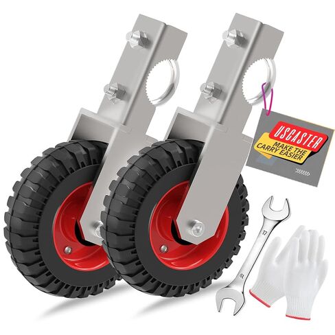 عجلة بوابة تحت التثبيت مقاس 8 بوصات لسياج ربط السلسلة، عجلة بوابة أنبوبية منزلقة شديدة التحمل بسعة 400 رطل مع مفتاح ربط (عبوة واحدة) in Kuwait