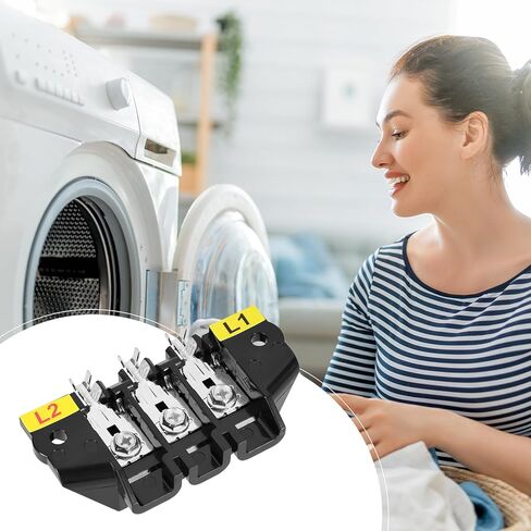 كتلة طرفية للمجفف - متوافقة مع Samsung DC96-01188A، ​​MDE9700| بديل لـ AP4207835، PS4216924، 2074197 - يناسب موديلات DV448AEP/XAA، DVE53BB8700T in Kuwait