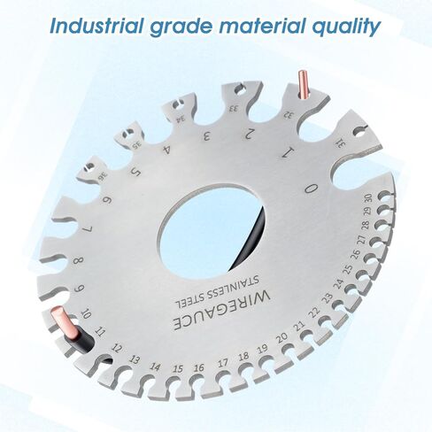 أداة قياس الأسلاك 2 حزمة الفولاذ المقاوم للصدأ الصفائح المعدنية قياس سمك أداة المحمولة عالية الدقة سلك لحام قياس المواد مقاييس مطلي حجم أدوات التفتيش in Kuwait