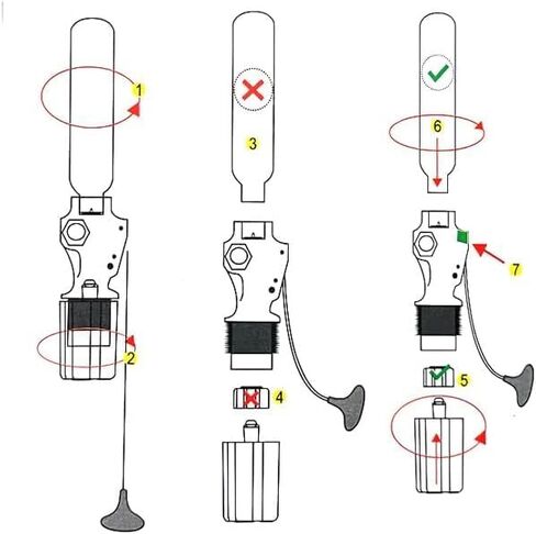 24 Gram CO2 Cartridge for Life Vest, Inflatable Life Jacket Rearming Kit 2 PCS in Kuwait