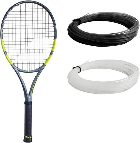 مضرب تنس Babolat Pure Aero 98 - الجيل التاسع - مربوط بأمعاء Babolat Syn 16 جرام عند شد متوسط ​​المدى in Saudi Arabia