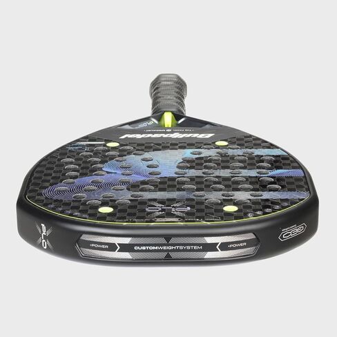 BULLPADEL Padel Racket XPLO 2026 | Martin Di Nenno Pala de Padel for Explosive Aerial Dominance | Geometric Shape, X-Tend Carbon 12K and Wave System | Hexature Rigidity, Multieva Core, Custom Weight in Kuwait