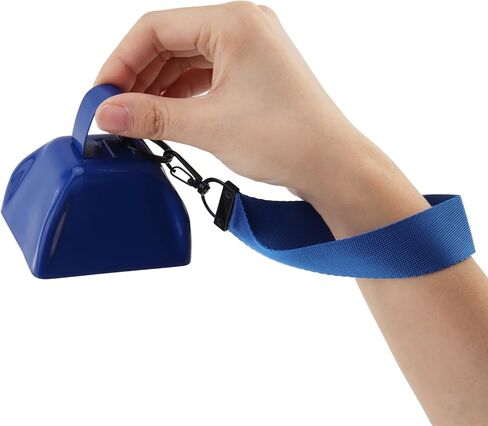 REMAGIC Metal Cowbell 3 Inch, 4Pcs Metal Steel Cow Bells Wrist Strap Cheering Loud Noise Makers Hand Percussion Music Cow bell, Instrument Cowbell for Football Games, Sporting Event, Party Concert in Saudi Arabia