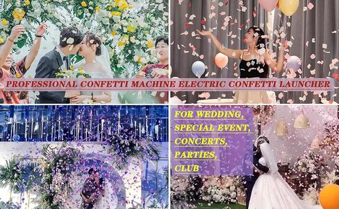 ماكينة قصاصات الورق الاحترافية بقدرة 1500 وات، ماكينة مدفع قصاصات كهربائية، أنابيب كونفي-تي مع جهاز تحكم لاسلكي عن بعد، للمناسبات الخاصة، والحفلات، والنوادي، وحفلات الزفاف، والحفلات الموسيقية in Kuwait